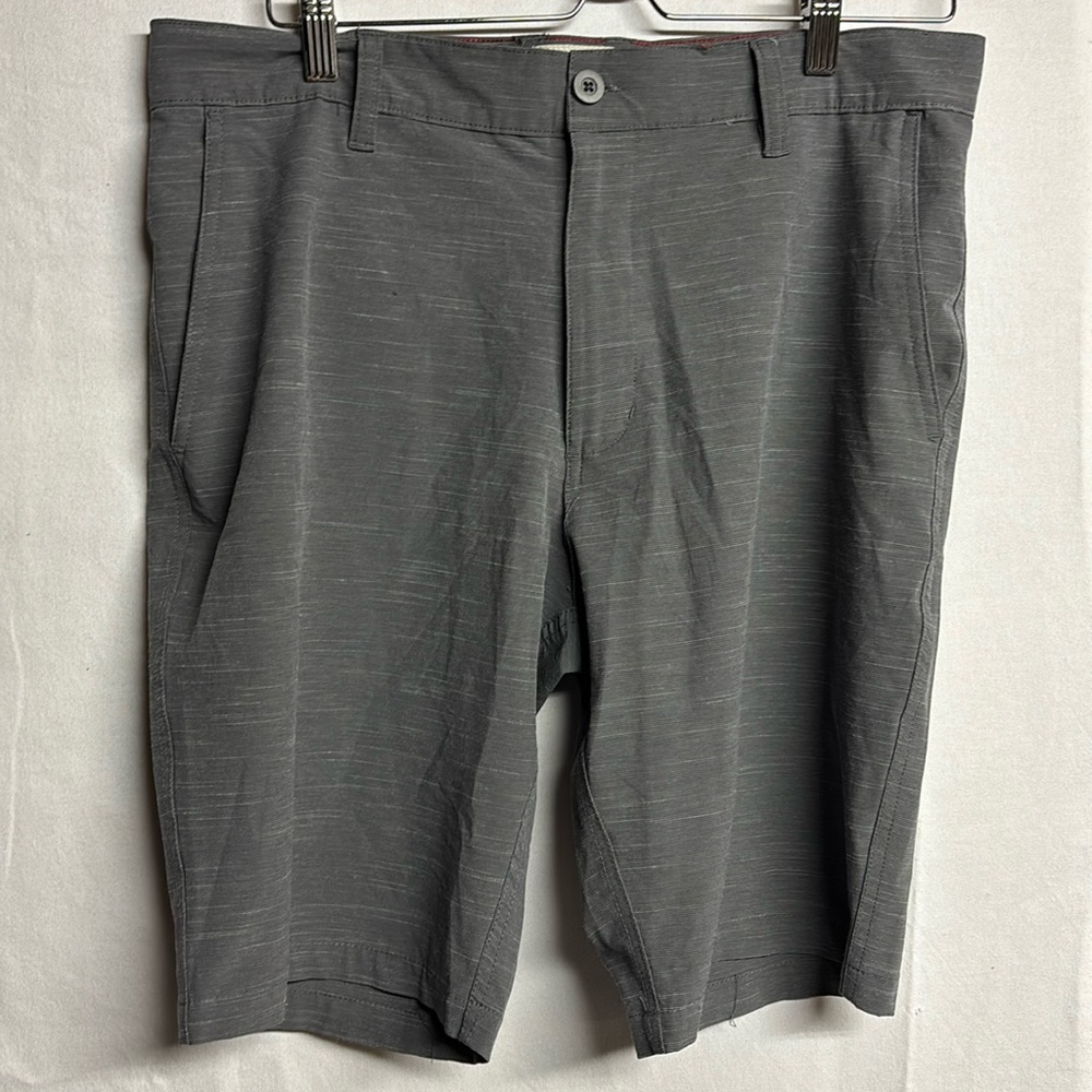 Burnside Men's Grey Charcoal Board Shorts Size 32